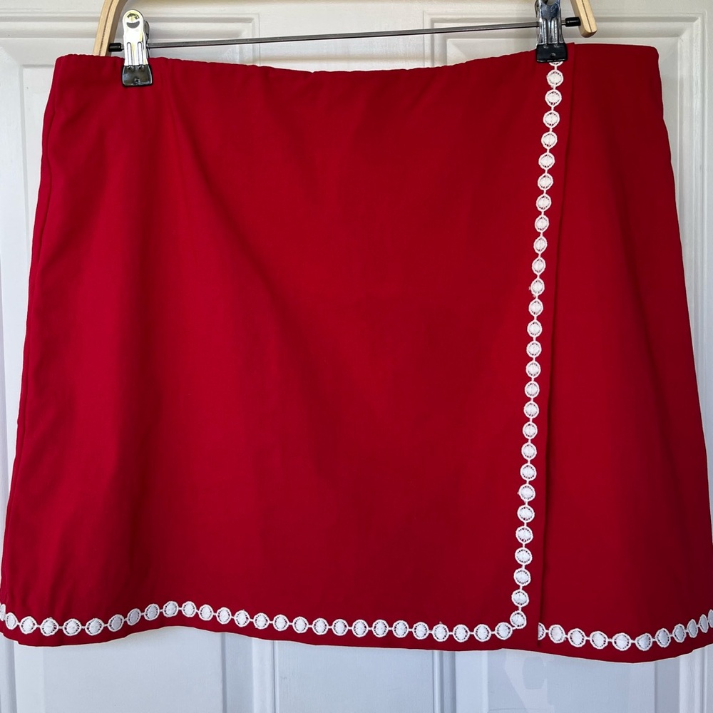 •Belle Beach by Kim Gravel• Crochet Trim Skort - Size 16